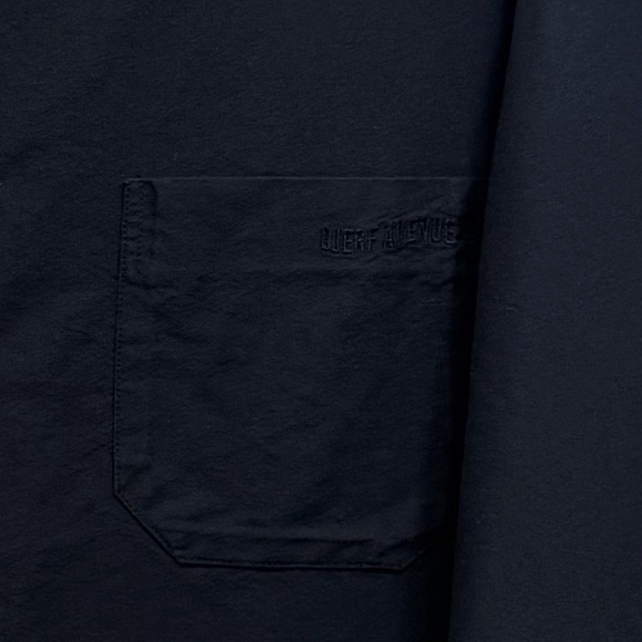 Djerf Avenue Breezy Shirt Organic Cotton Long Sleeve Button Down Black Size L - Picture 5 of 10